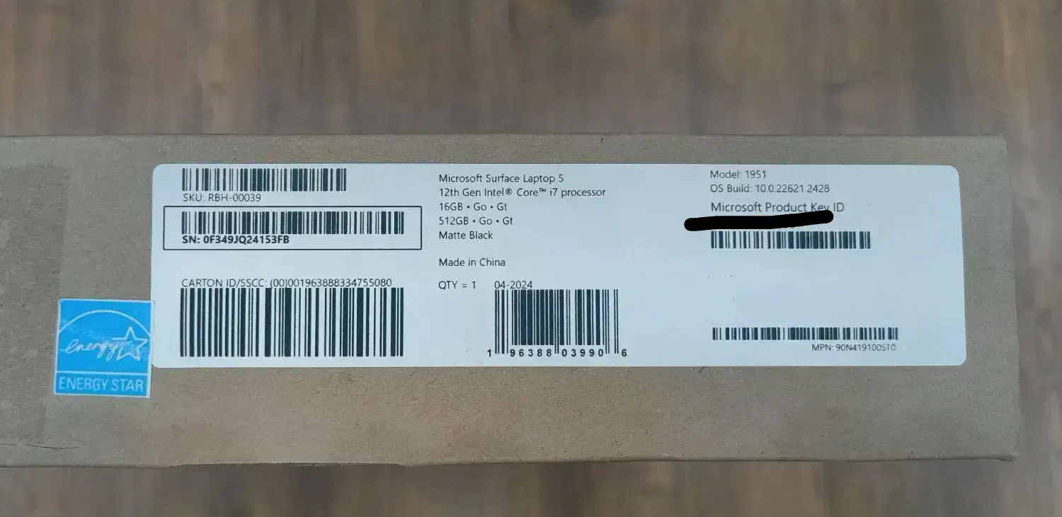 surface laptop 5 آکبند|رایانه همراه|تهران, چوب تراش|دیوار