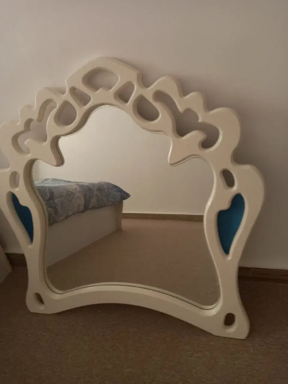 تختخواب،آینه،پاتختی|تخت و سرویس خواب|خرمدره, |دیوار