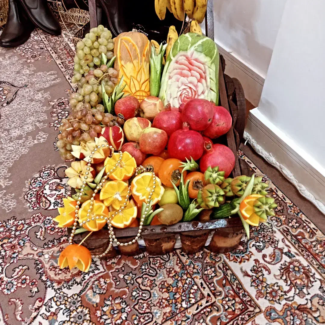 دیزاین یلدا با خنچه داماد.عروس کامل شیک فقط۱۹۰۰|خدمات پذیرایی، مراسم|مشهد, گلشور|دیوار