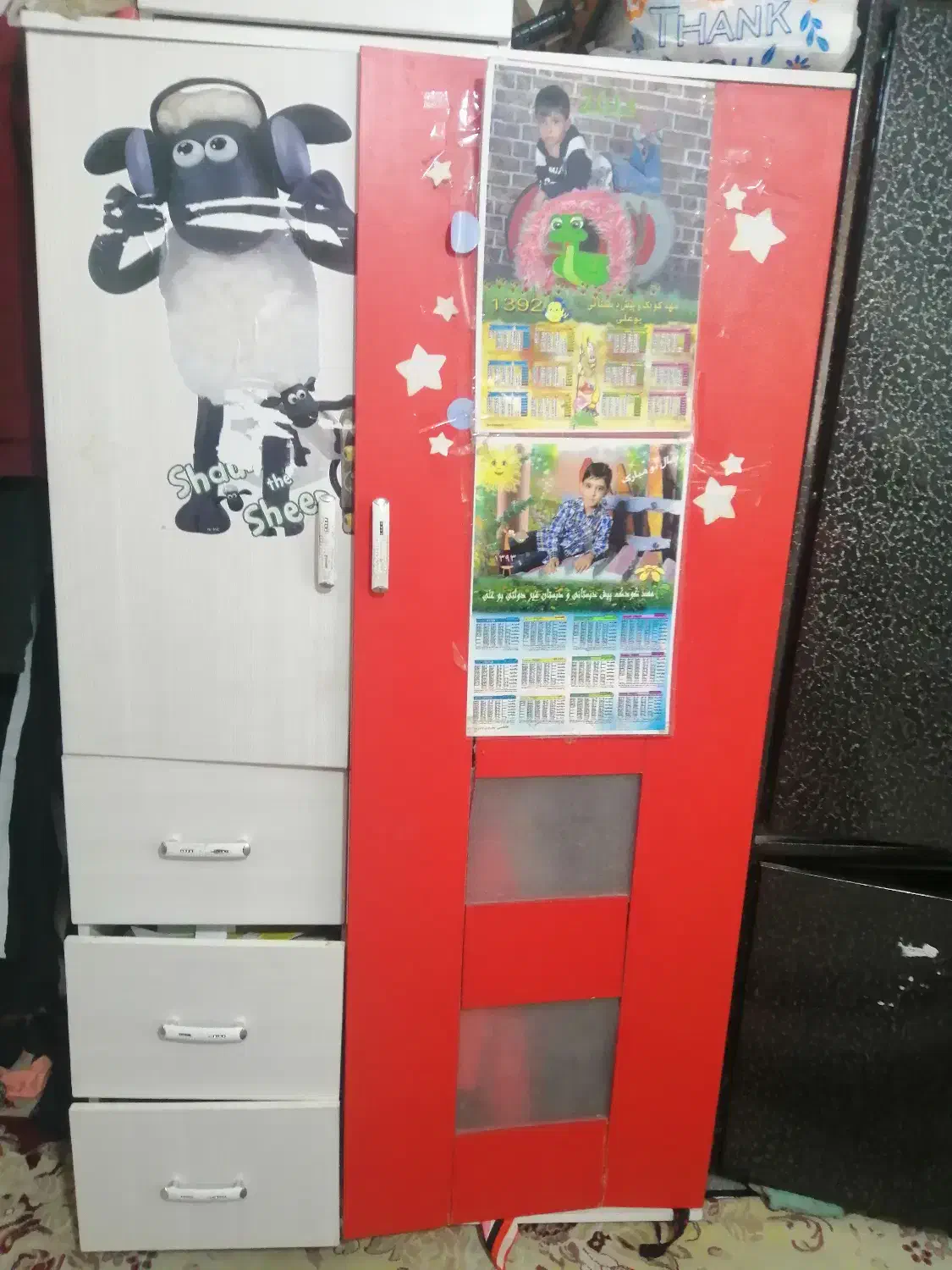 یک عدد کمد نوجوان|جاکفشی، کمد، دراور|صدرا-فارس, فاز ۱|دیوار