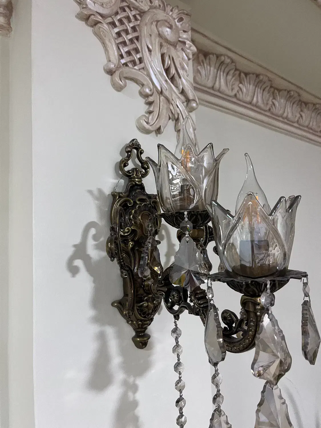 دیوارکوب ست دوتایی|لوستر و چراغ آویز|ساری, |دیوار