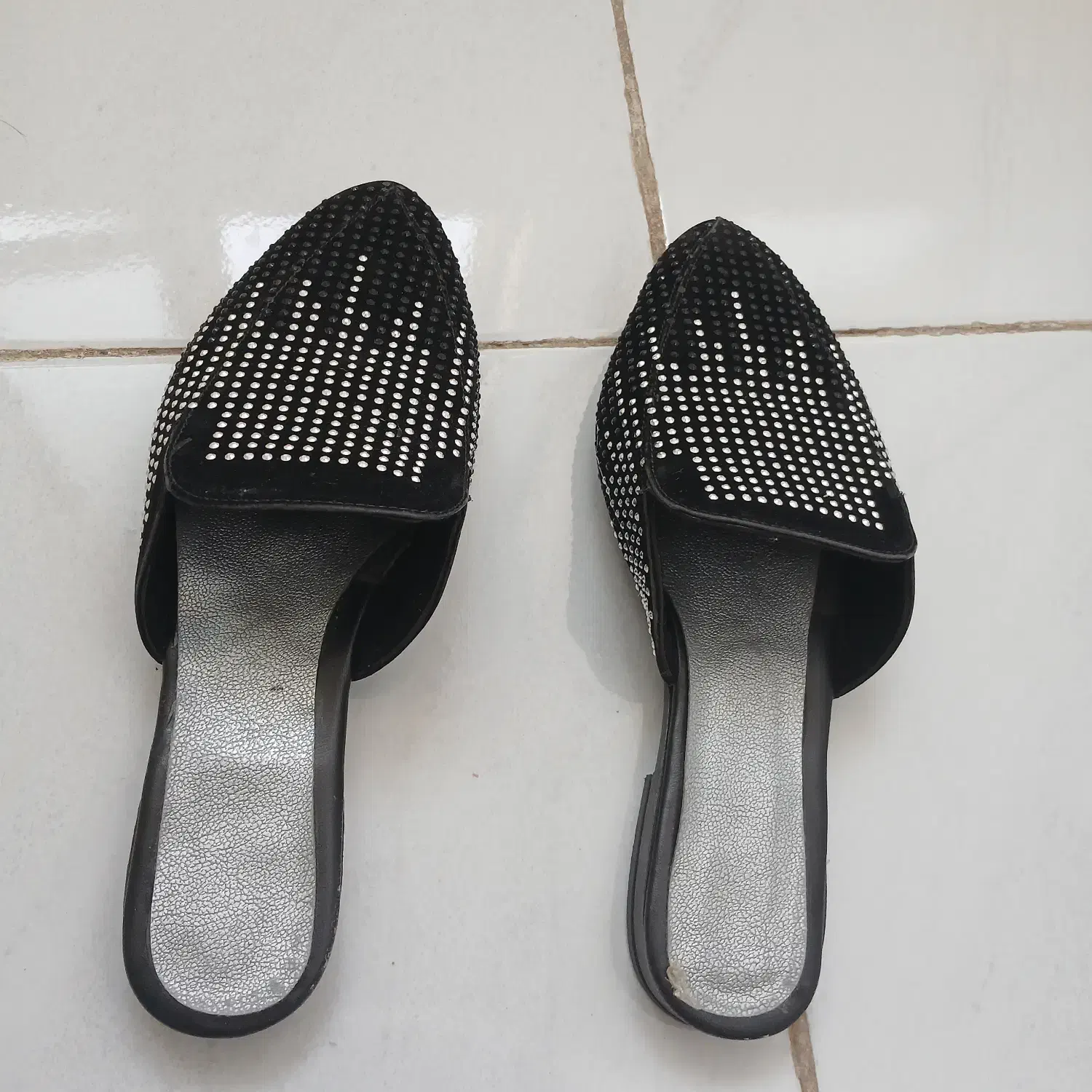 دمپای مجلسی مخمل  نگین دار|کیف، کفش، کمربند|خرم‌آباد, |دیوار