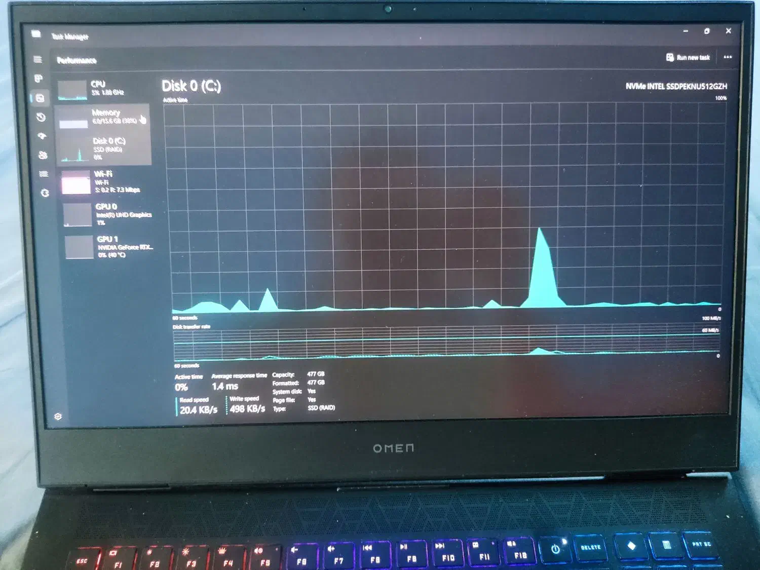 لپتاپ گیمینگ HP Omen گرافیک RTX 3070|رایانه همراه|بیرجند, |دیوار