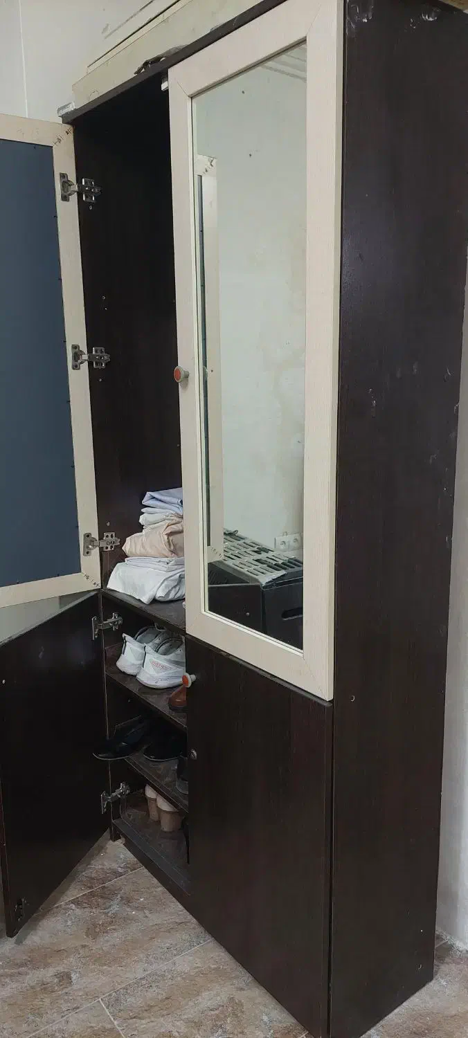 کمد لباس آینه دار و جاکفشی|جاکفشی، کمد، دراور|نوشهر, |دیوار