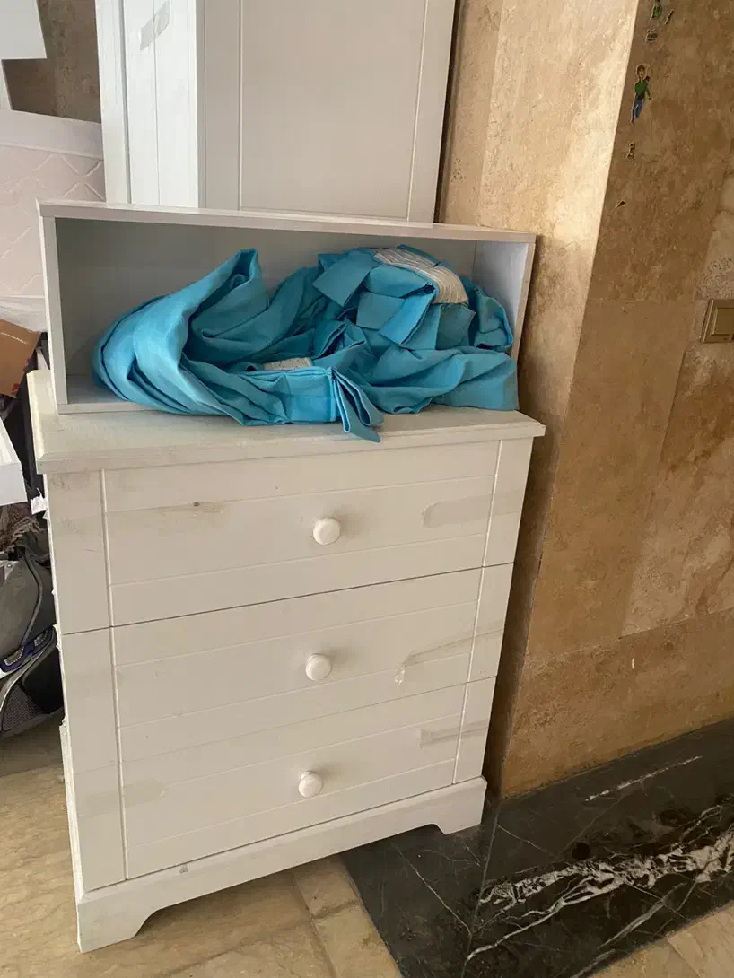 سرویس خواب کودک و نوجوان برند ژاسمین.سفید|تخت و سرویس خواب|فشم, |دیوار