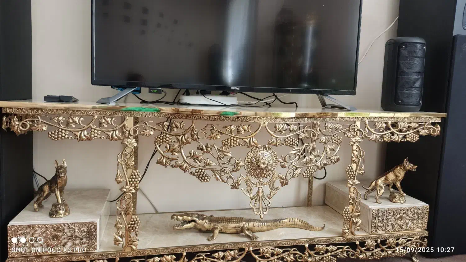 میز تلویزیون برنز اصل فوق سنگین نو|میز تلویزیون|ارومیه, |دیوار