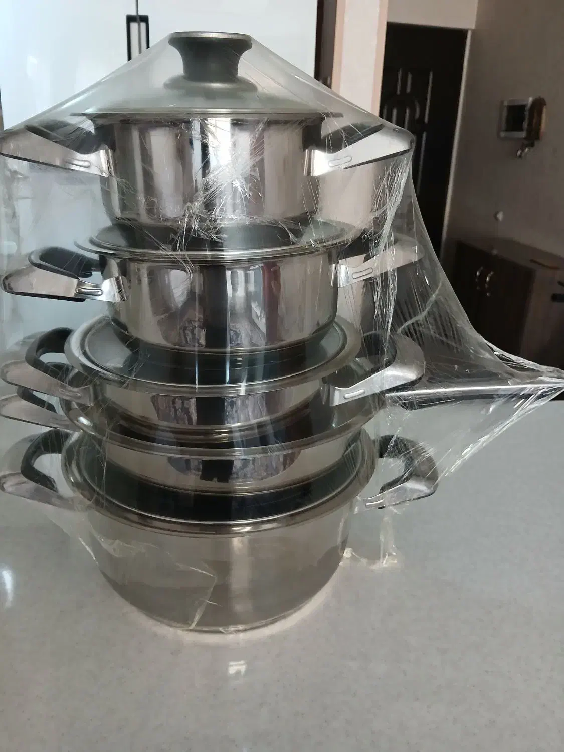 قابلمه استیل کف چدن ترکیه ۹ پارچه|ظروف پخت‌وپز|مشهد, الهیه|دیوار