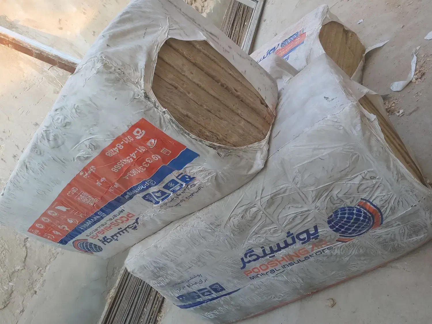 پشم سنگ ، پشم شیشه تخته ای 5 سانتی عایق گرما و صدا|مصالح و تجهیزات ساختمان|بستک, |دیوار