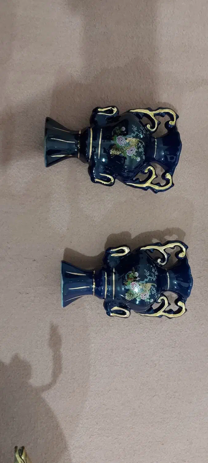 گلدان سورمه ای قدیمی وقو نوستالژی|صنایع دستی و سایر لوازم تزئینی|تهران, شهرک محلاتی|دیوار