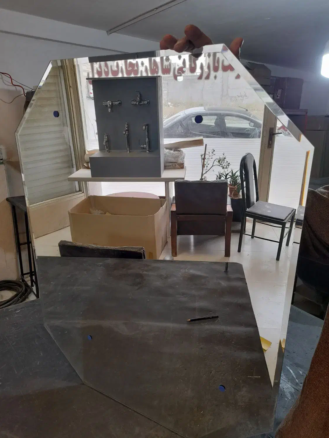 آینه دکوری لبه تراش شده|آینه|اردبیل, |دیوار