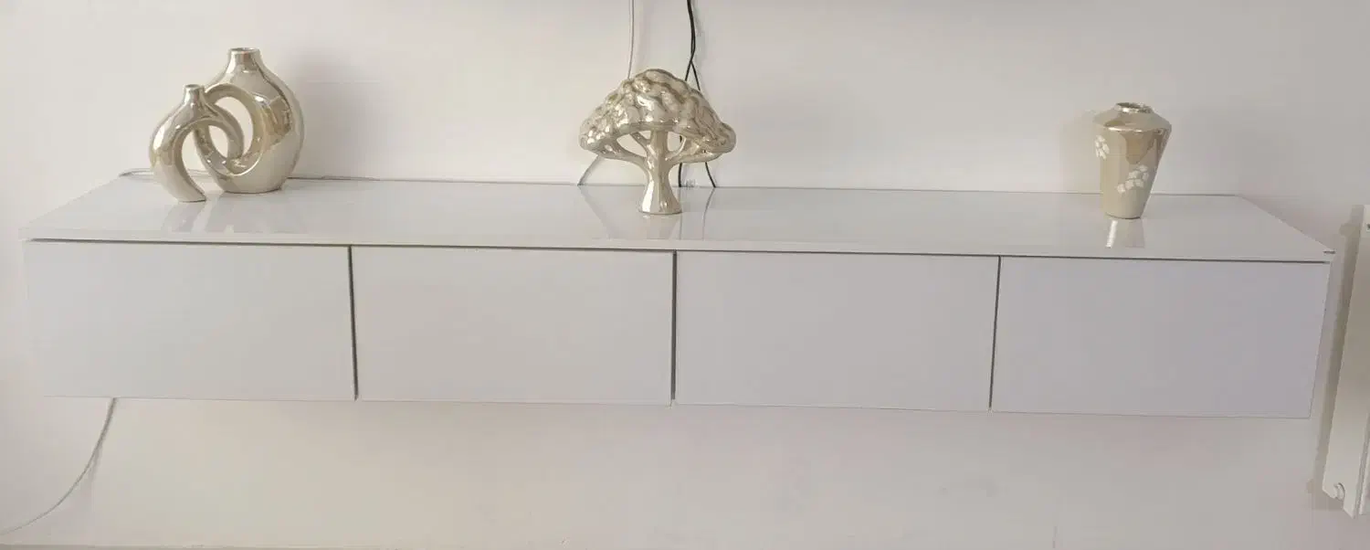 میز تلویزیون دیواری ام دی اف گلاسه|میز تلویزیون|نیشابور, شهرک فرهنگیان|دیوار