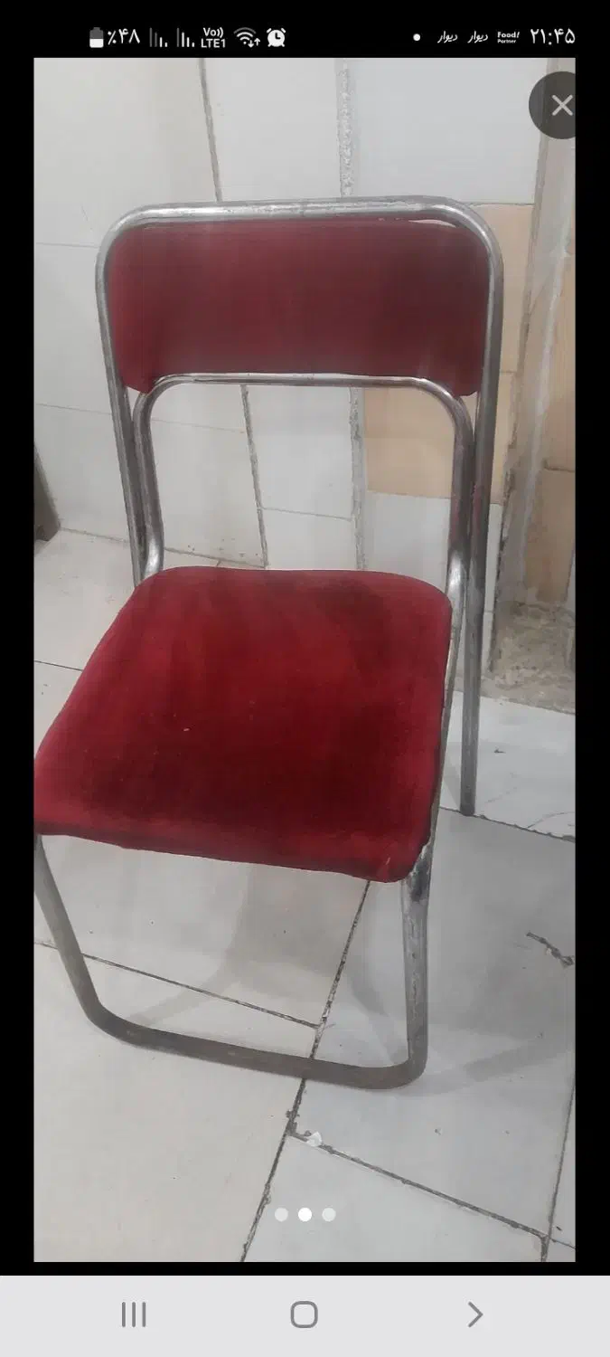 ۲۰ عدد صندلی فلزی|صندلی و نیمکت|ارومیه, |دیوار