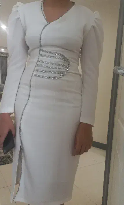 لباس مجلسی سفید و مانتو مجلسی|لباس|محمدشهر, محمدشهر|دیوار