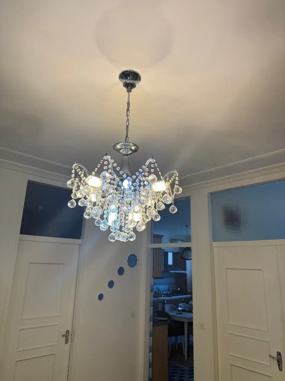 لوستر کریستالی ۱۲ شاخه|لوستر و چراغ آویز|تبریز, |دیوار