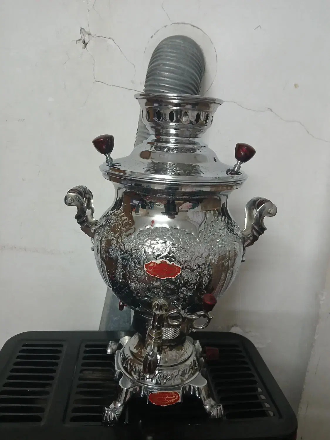 سماور نو سالم ۶لیتری|سماور، چای‌ساز، قهوه‌ساز|آبیک, |دیوار