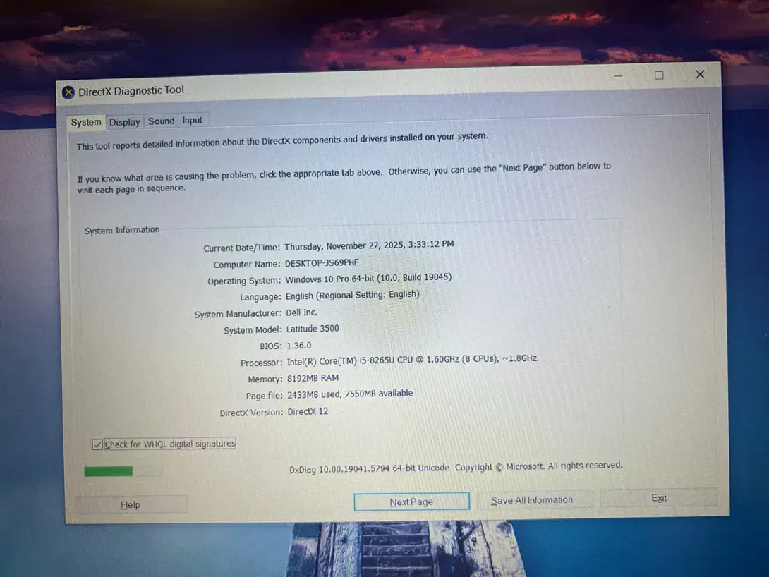 لپ تاپ Dell Latitude 3500 Core i5 8265U 8G 256ssd|رایانه همراه|تهران, میدان ولیعصر|دیوار