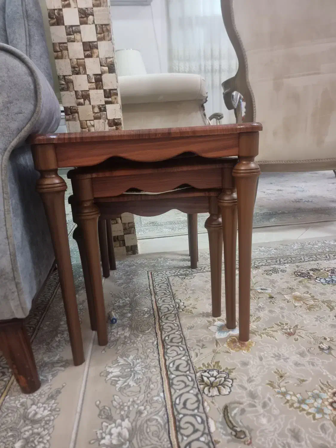 مبلمان ۸ نفره و عسلی|مبلمان خانگی و میز عسلی|سنندج, |دیوار