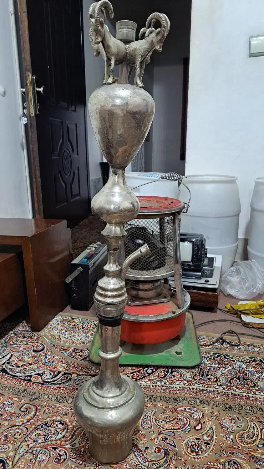 قلیان قدیمی|کلکسیون اشیاء عتیقه|ماهدشت, |دیوار