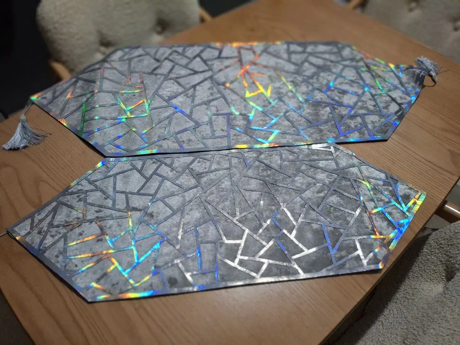 رانر مدل شیشه خورده|پرده، رانر، رومیزی|چهاردانگه (تهران), |دیوار