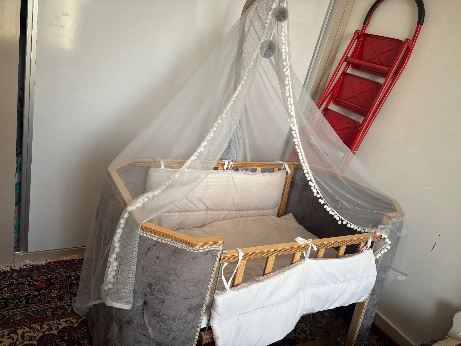 تخت کنار مادر(کودک)|تخت و سرویس خواب|اهر, |دیوار