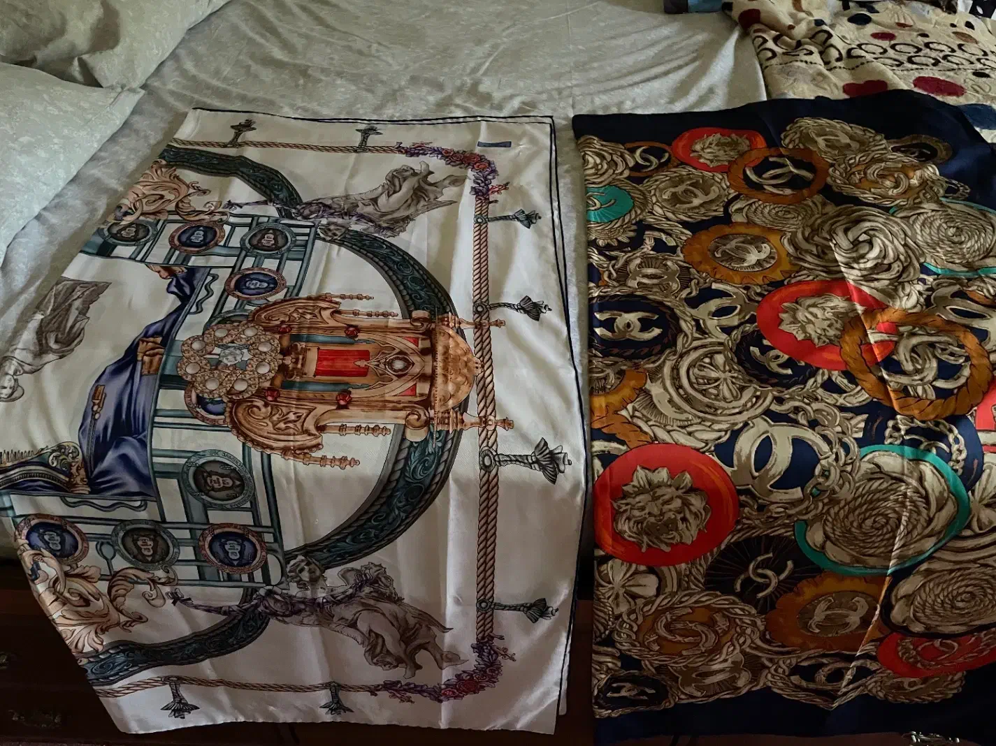 روسری ابریشمی بزرگ و متوسط|لباس|رودهن, |دیوار