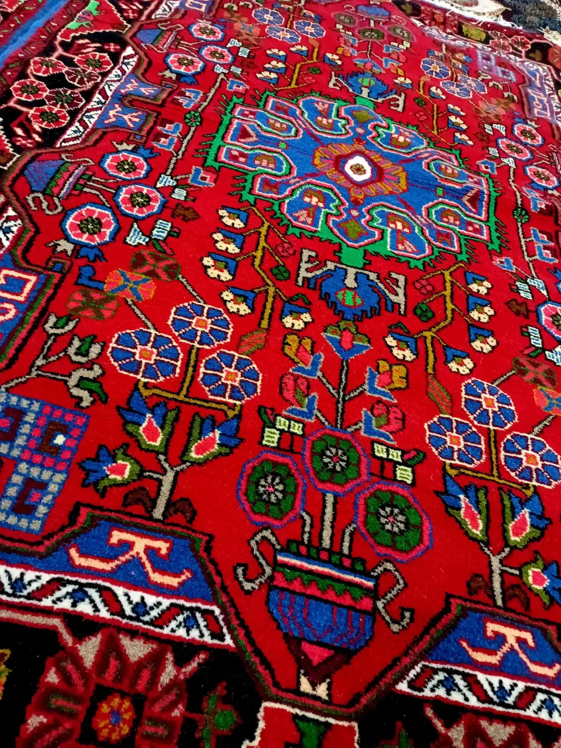 قالی دست بافت|فرش|نهاوند, |دیوار