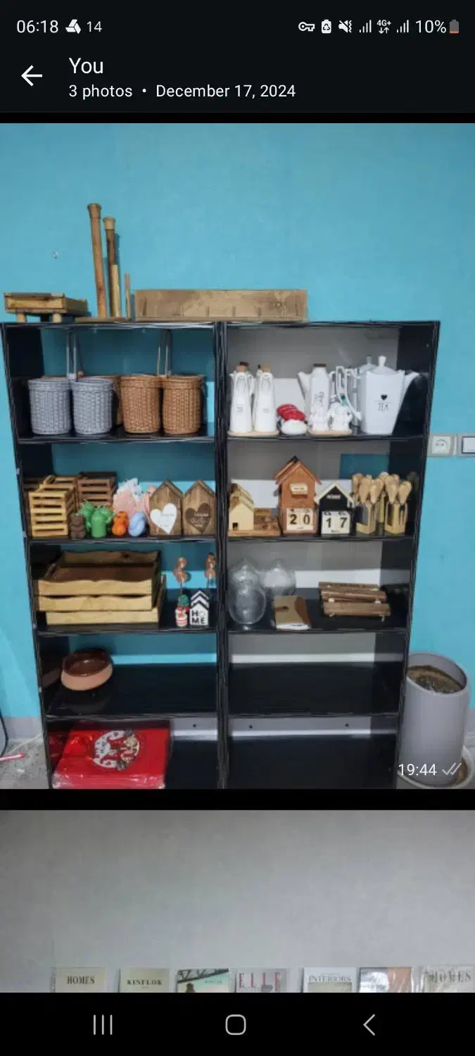 ۶ عدد قفسه ام دی اف|کتابخانه، شلف، قفسههای دیواری|دوگنبدان, |دیوار