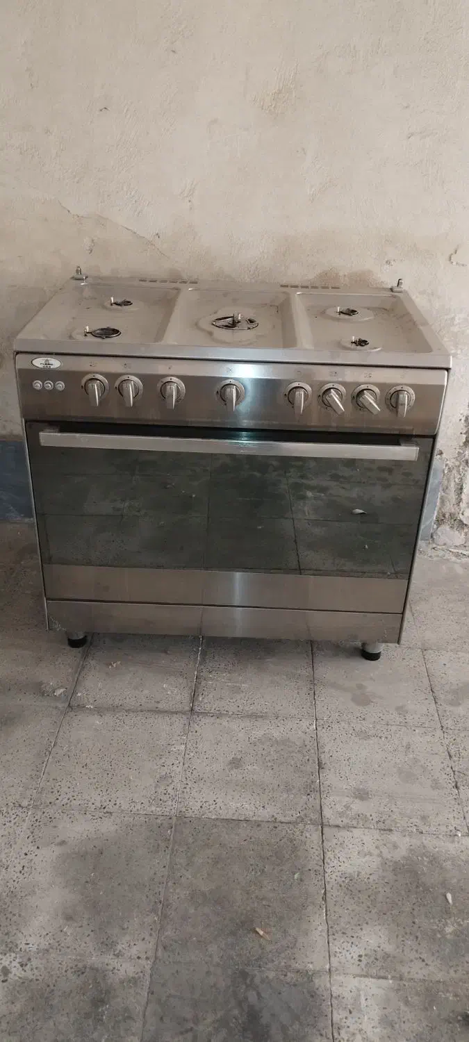 گاز فر دار ایتالیایی مارک فلیم تمام استیل|اجاق گاز و لوازم برقی پخت‌وپز|اندیشه, اندیشه فاز ۱|دیوار