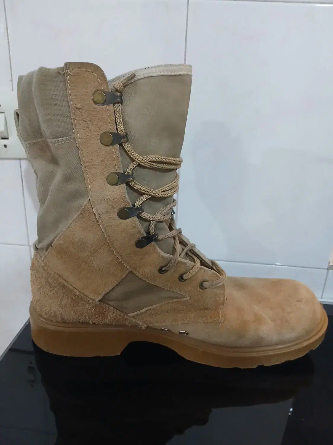 پوتین تاکتیکال کرم/دیجیتال نو نو سایز ۴۴|کیف، کفش، کمربند|بروجرد, |دیوار