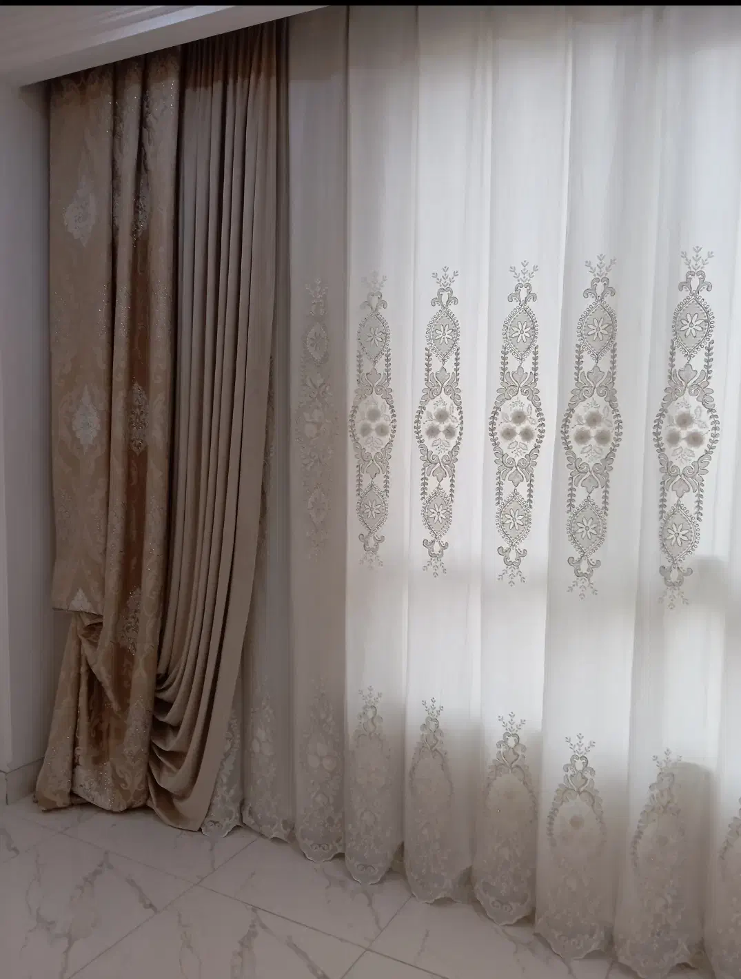 پرده در حد نو سالم|پرده، رانر، رومیزی|چهاردانگه (تهران), |دیوار