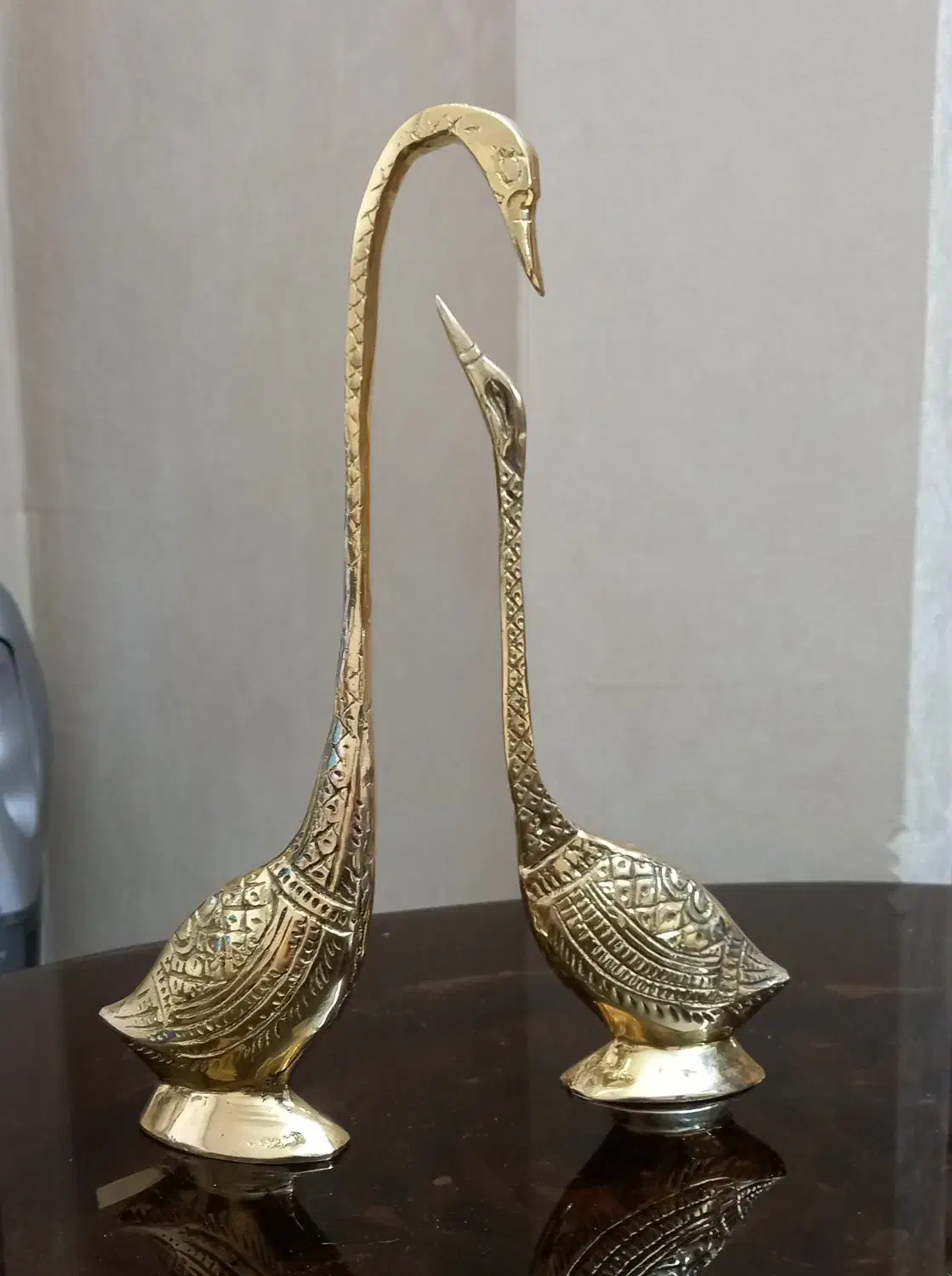 مجسمه برنجی قو|مجسمه، تندیس، ماکت|مشهد, ایثارگران|دیوار