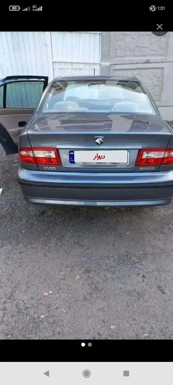 سمند ای اف سون درجه یک تک برگ سند|خودرو سواری و وانت|ابهر, |دیوار