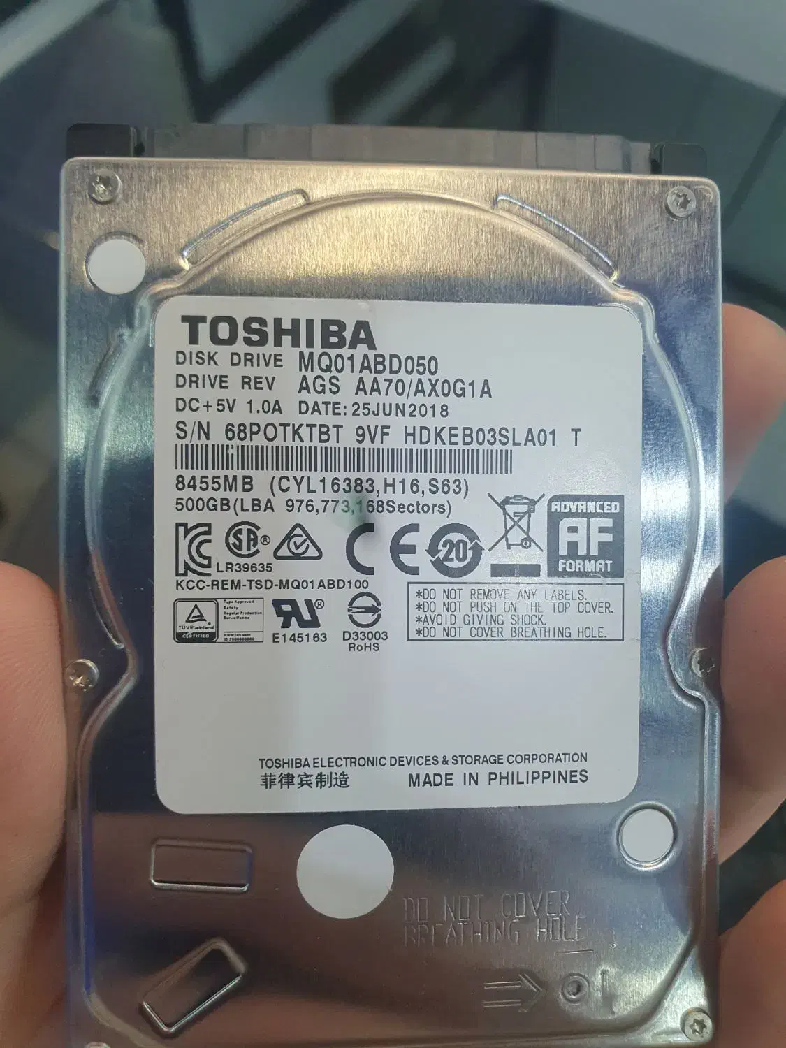 هارد لپتاپی سلامت ۱۰۰٪|قطعات و لوازم جانبی رایانه|گنبد کاووس, |دیوار