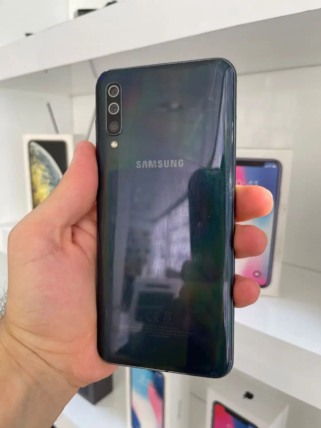 گوشی سامسونگ مدلGalaxy A50 128G Ram4مشکی دوسیم|موبایل|قزوین, |دیوار
