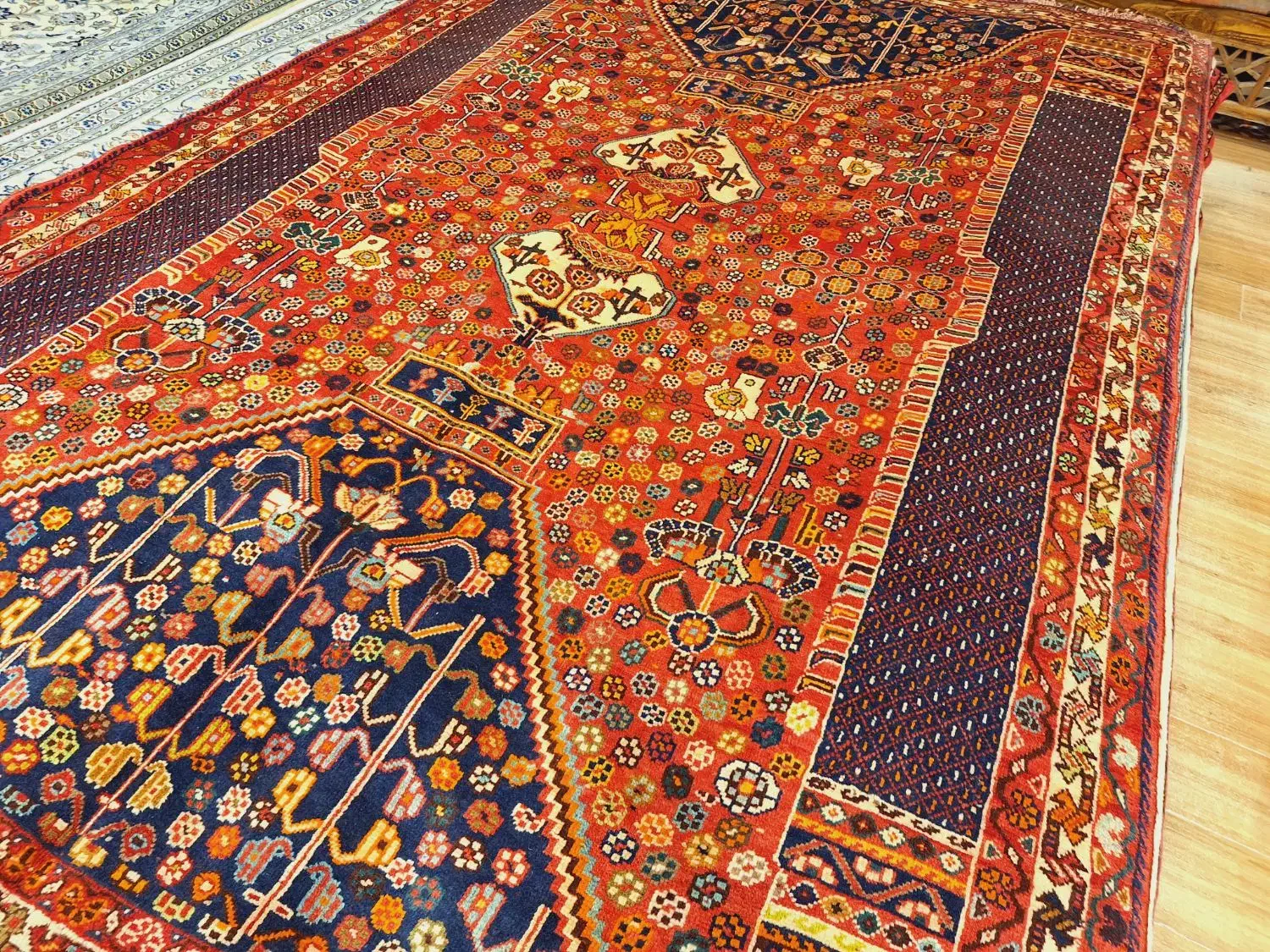 قالی پرده ای دستباف شیراز|فرش|تهران, اکباتان|دیوار