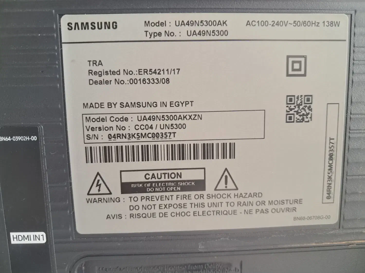 ال ای دی سامسونگ 49اینچ|تلویزیون و پروژکتور|بندر گناوه, |دیوار