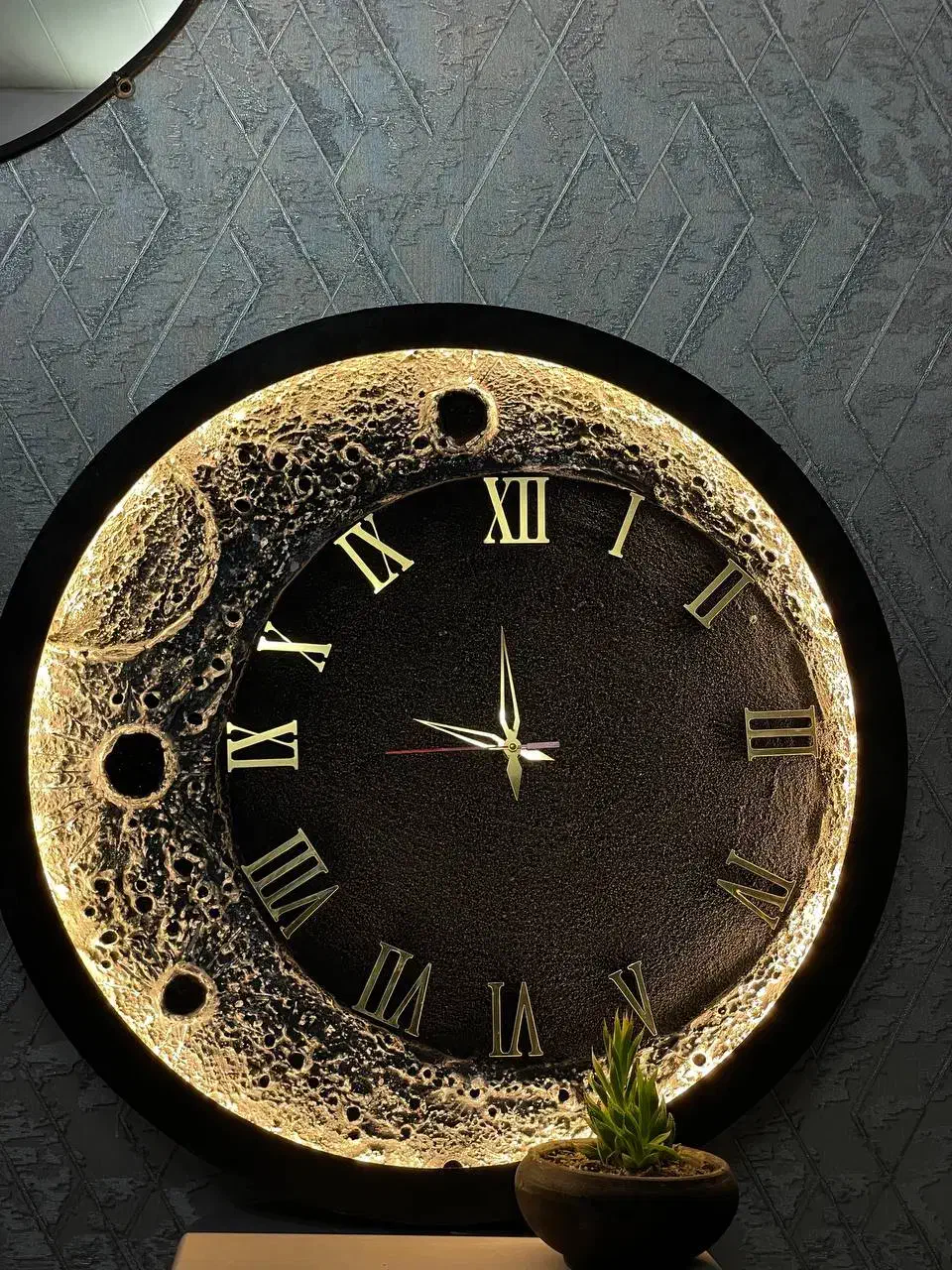 ساعت ماه تکسچر|ساعت دیواری و تزئینی|مشهد, آزادشهر|دیوار