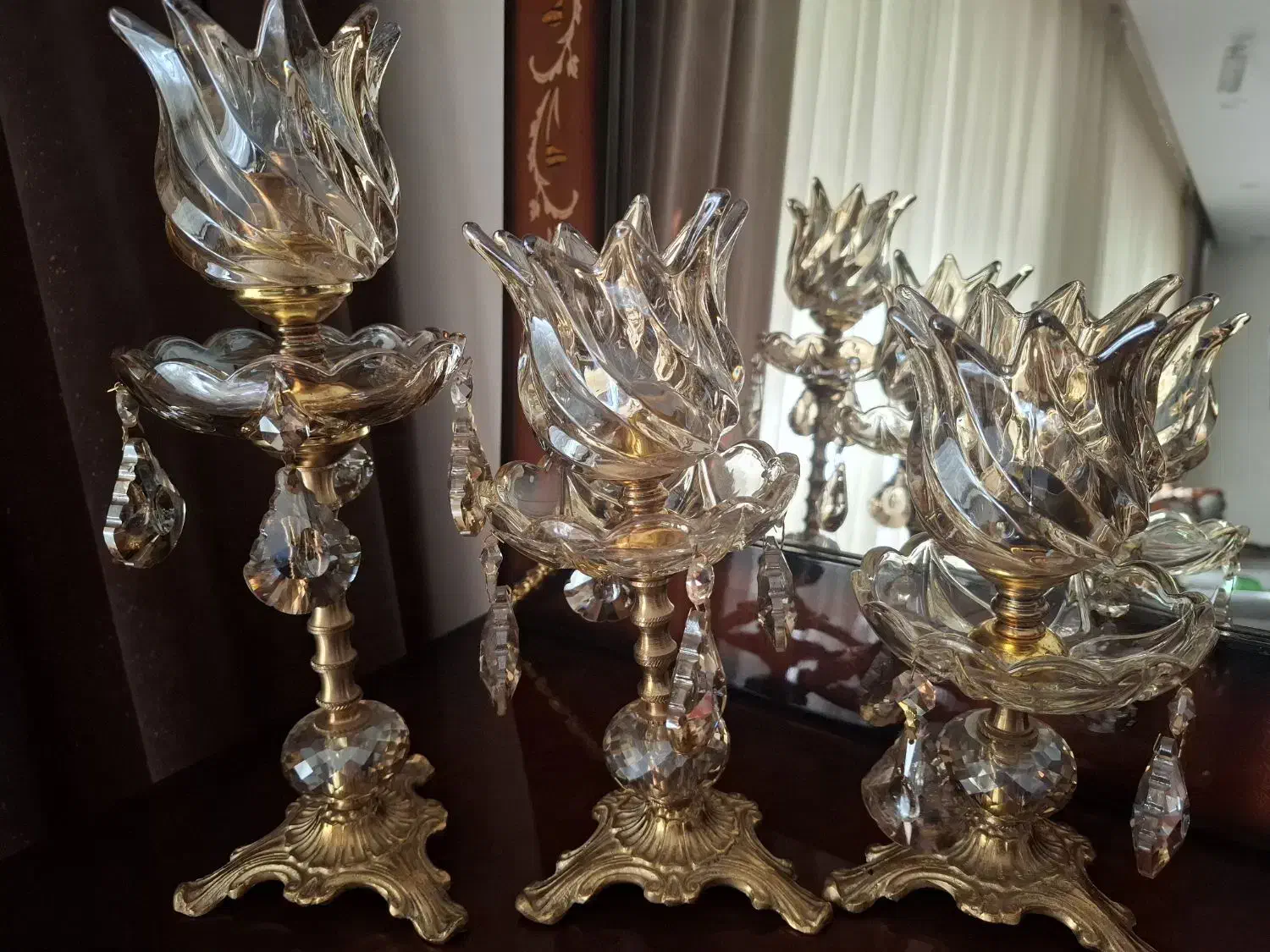 شمعدان برنجی|صنایع دستی و سایر لوازم تزئینی|مهاجران, |دیوار