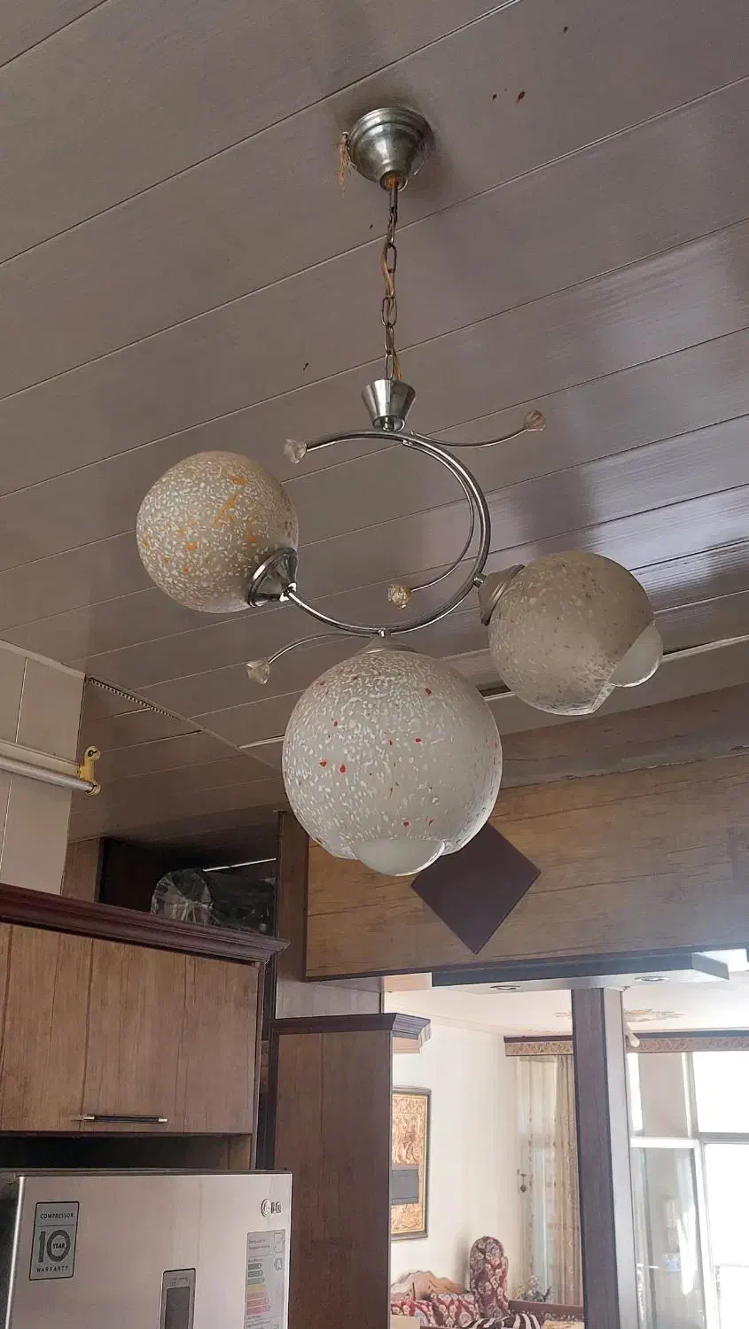 لوستر تزئینی|لوستر و چراغ آویز|لنجان, |دیوار