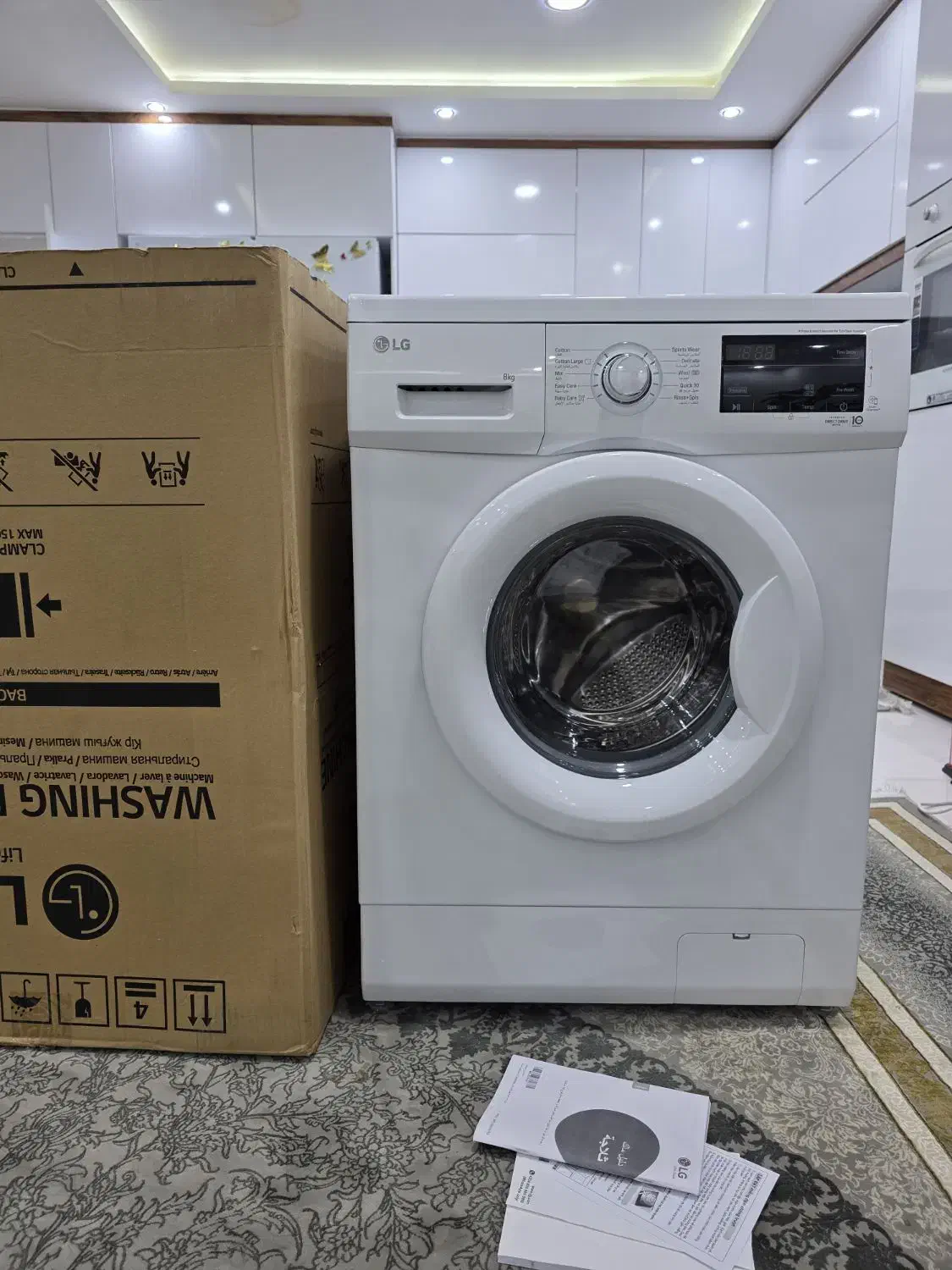 لباسشویی lG پلمپ ۸ کیلویی|ماشین لباسشویی و خشک‌کن لباس|بندر کنگان, |دیوار