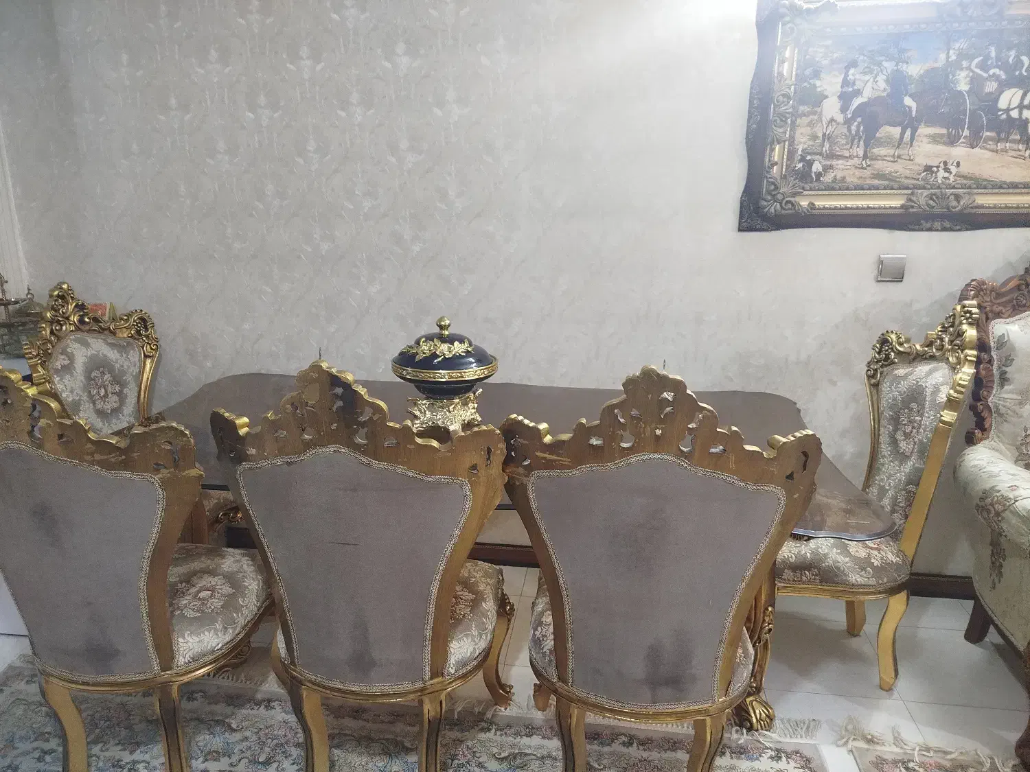 میز ناهار خوری ۶ نفره استیل|میز و صندلی غذاخوری|محمدشهر, محمدشهر|دیوار