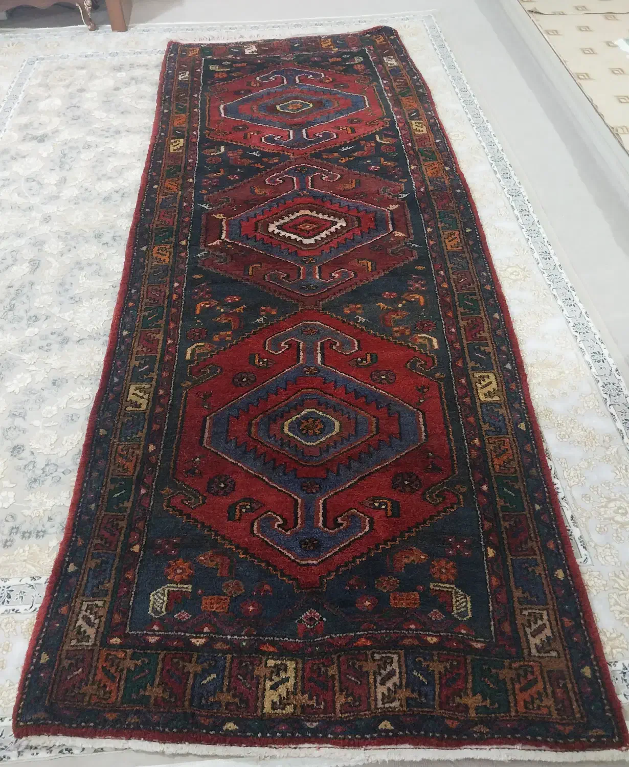 فرش دستباف قدیمی|فرش|خرمدره, |دیوار