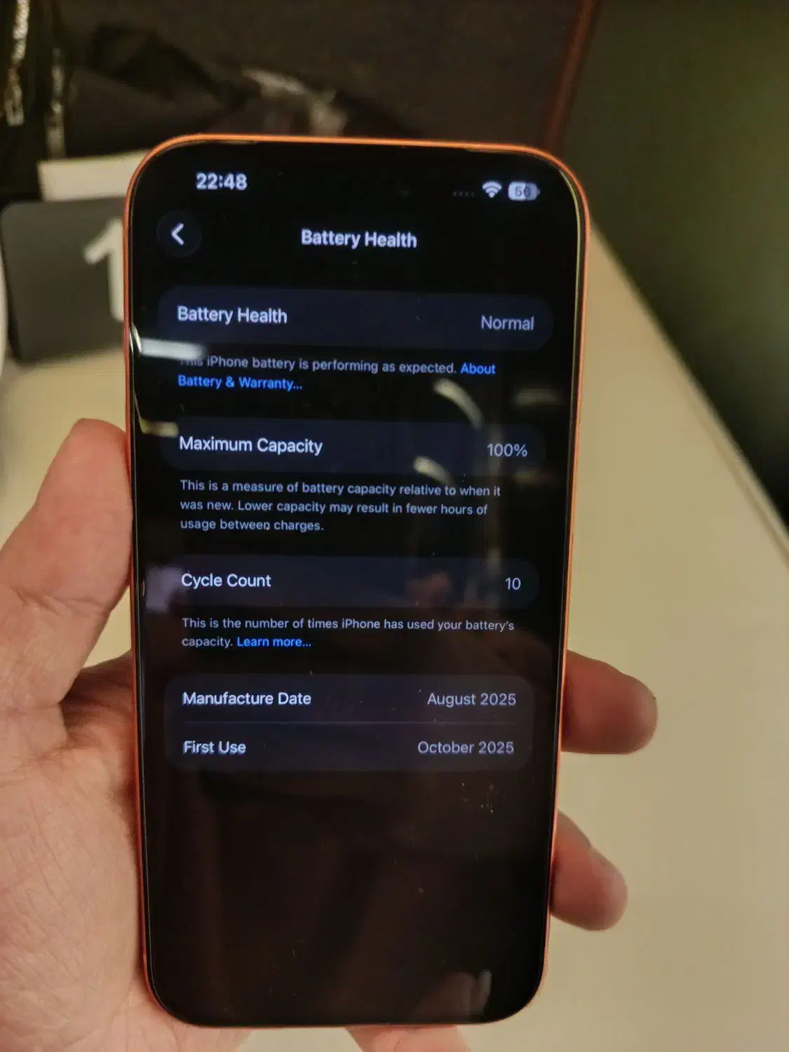 ۱۰ بار شارژ iphone 17 pro max 256zaa|موبایل|تهران, نعمتآباد|دیوار