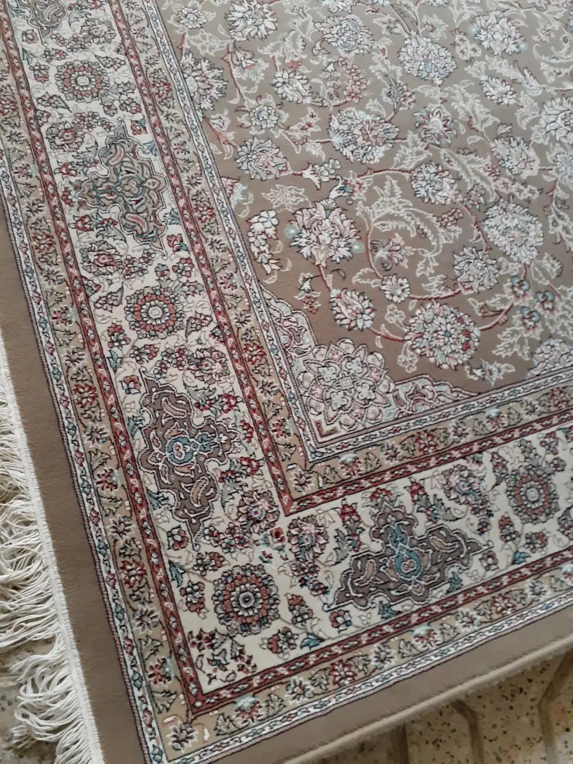 فرش نصفه مشهدنخی سایز از ۴متری بزرگتر ویک فرش گرد|فرش|مشهد, خرمشهر|دیوار