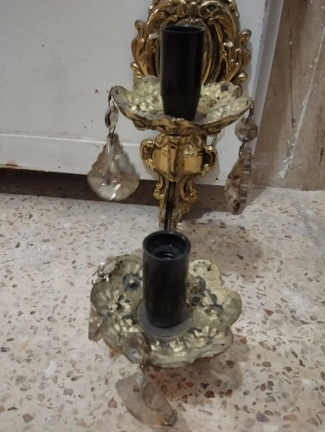 دیوارکوب برنز|لوستر و چراغ آویز|قزوین, |دیوار