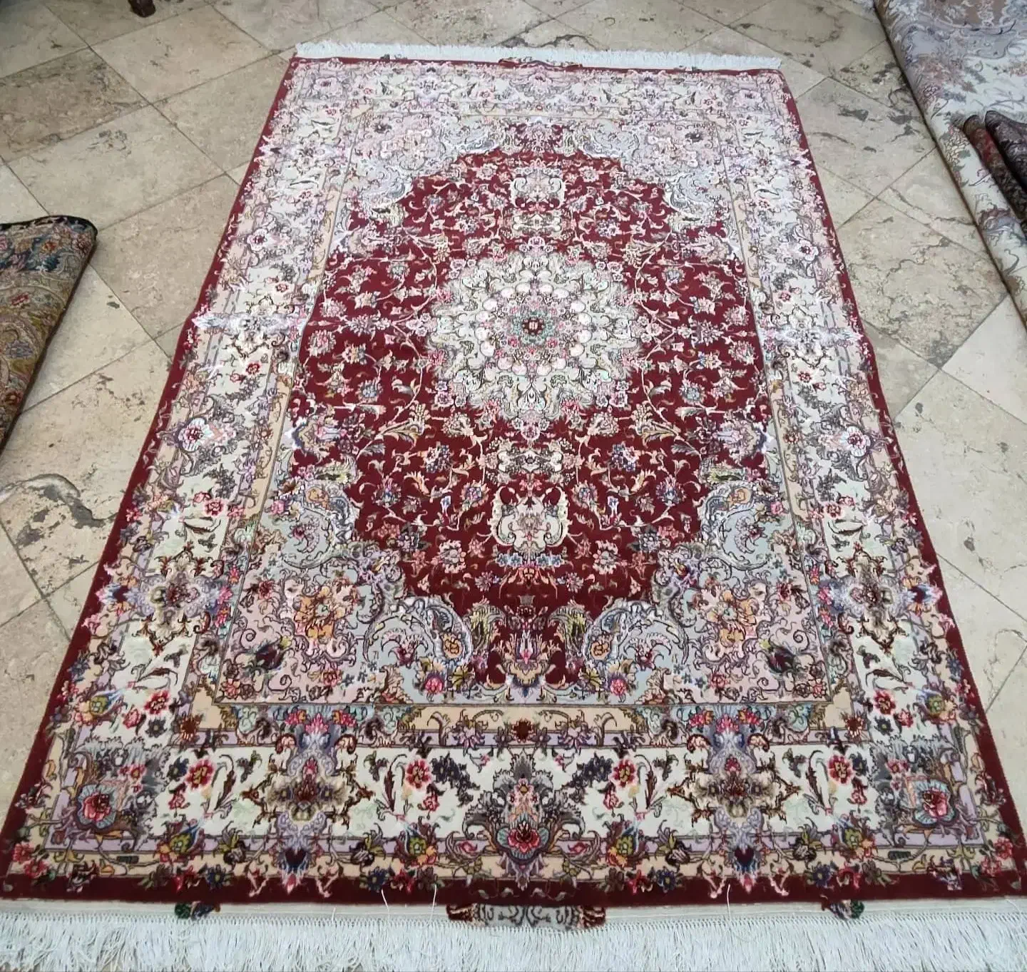 قالیچه دستبافت ۳متری علیا مسی. چله ابریشم|فرش|تهران, پونک|دیوار