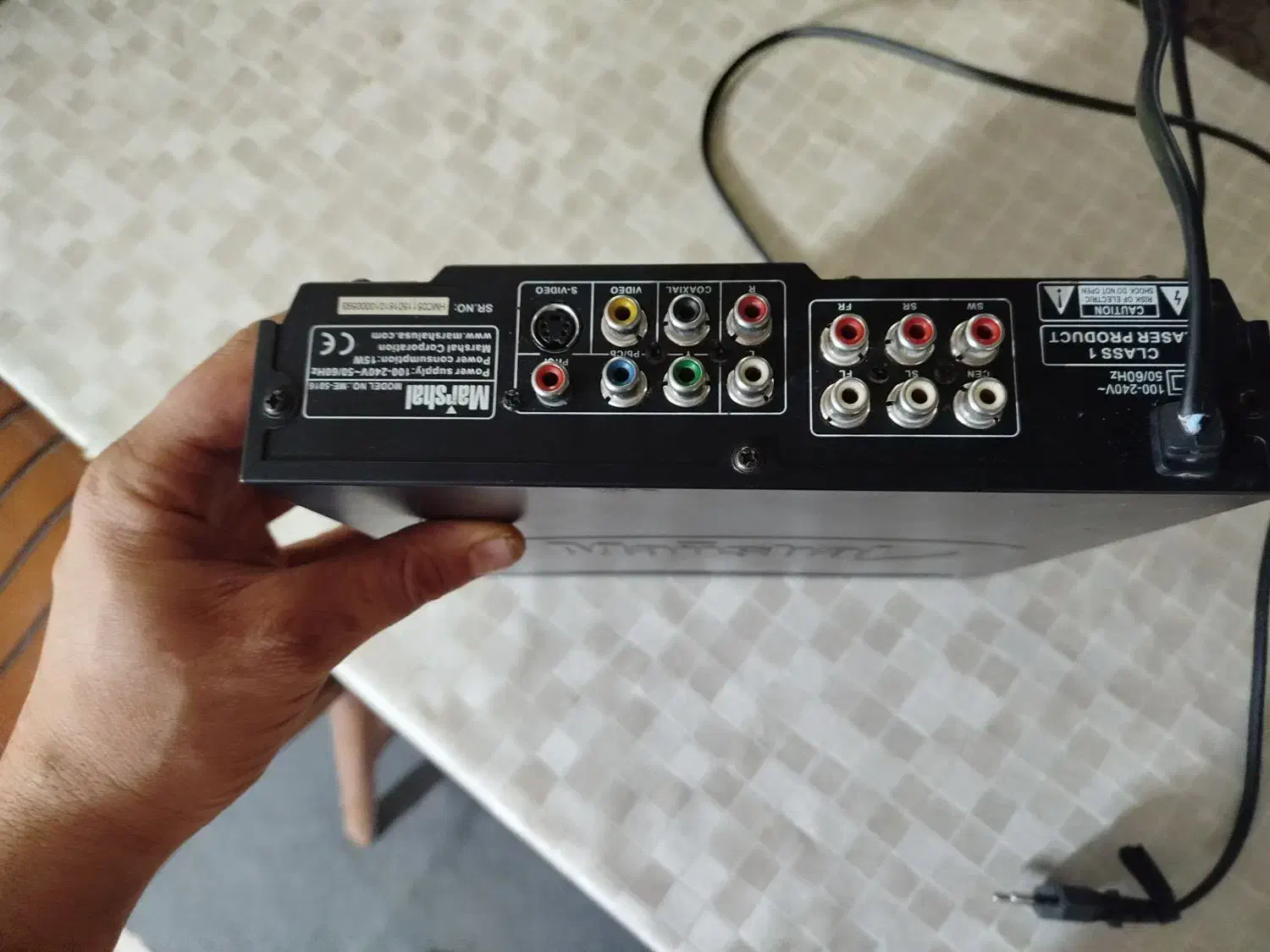 دستگاه سی دی مارک مارشال|پخش‌کننده DVD و ویدیو|فولادشهر, B4|دیوار