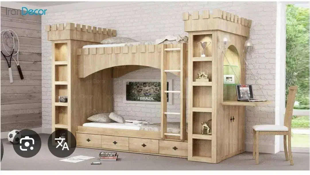 تخت کودک دو طبقه|تخت و صندلی بچه|شاهرود, |دیوار