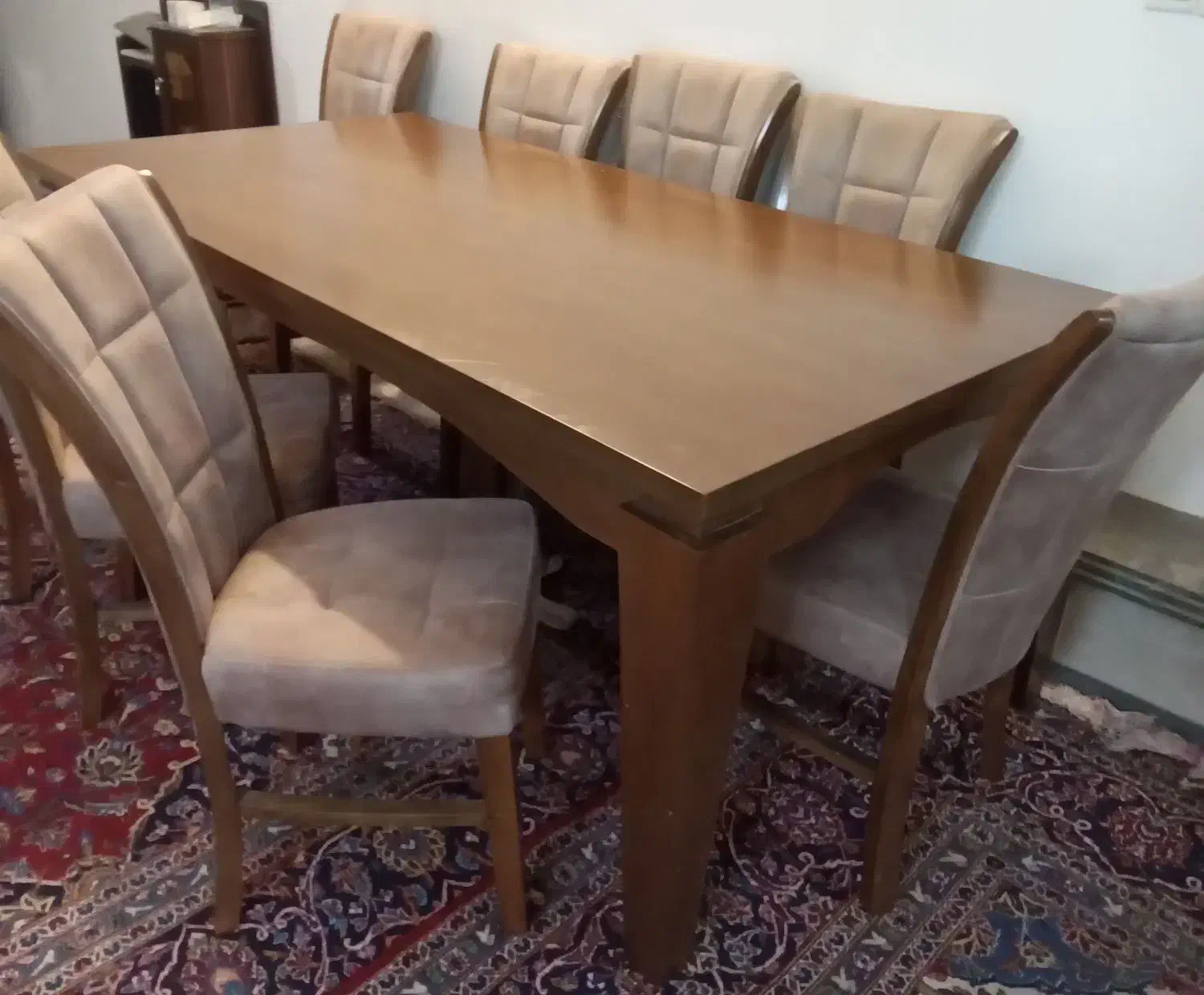 ویترین چوب پشت اینه و لامپ دار نو|بوفه، ویترین، کنسول|قم, بلوار امین و ساحلی|دیوار