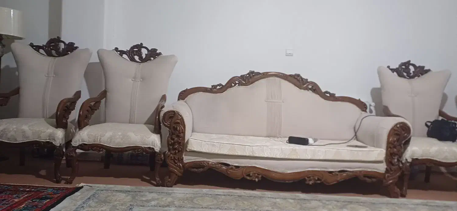 فروش مبل ۹ نفره و نهار خوری ۶ نفره|میز و صندلی غذاخوری|خرمدره, |دیوار